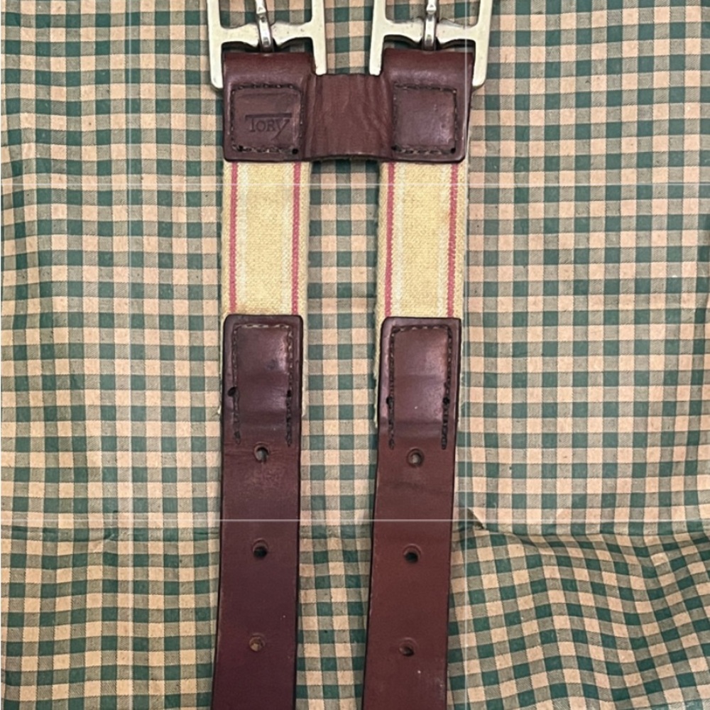 Tori leather and elastic girth billet saddle extender